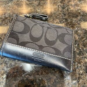 Coach Change Purse/Card Holder With Key Ring